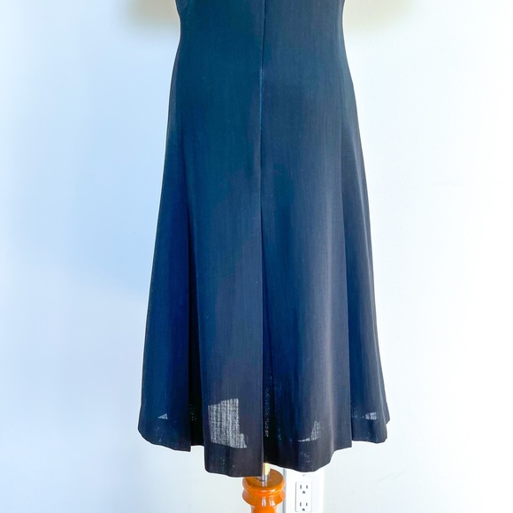 DEPECHE MODE | Little Black Dress Pleated Short Sleeve Knee Length A Line 6 - Picture 9 of 12